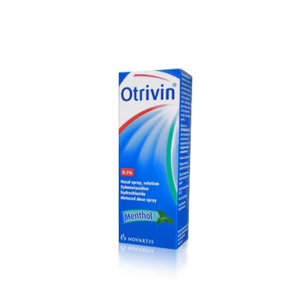 Otrivin / Отривин ментол спрей за отпушване на носа  0.1% 10мл
