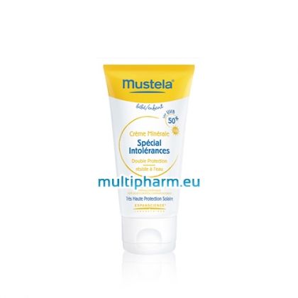 Mustela / Мустела Слънцезащитен минерален крем SPF50+ за чувствителна кожа 50мл	