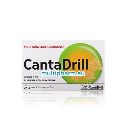 CantaDrill / КантаДрил допринася за комфорта на гърлото при дразнене и болки 24табл за смучене