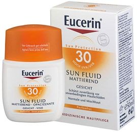 Eucerin / Юсерин Слънцезащитен матиращ флуид за лице SPF30 50мл.